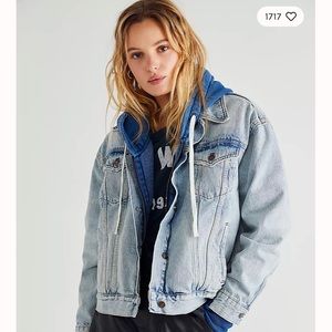 Free people Jolene trucker jacket denim jean jacket